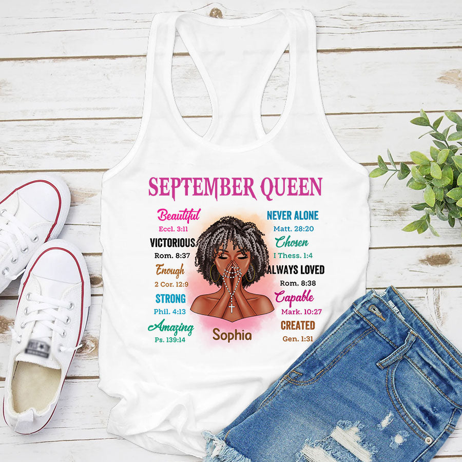 September Birthday Shirt, Custom Birthday Shirt, September Birthday Shirts For Woman, September Birthday Gifts
