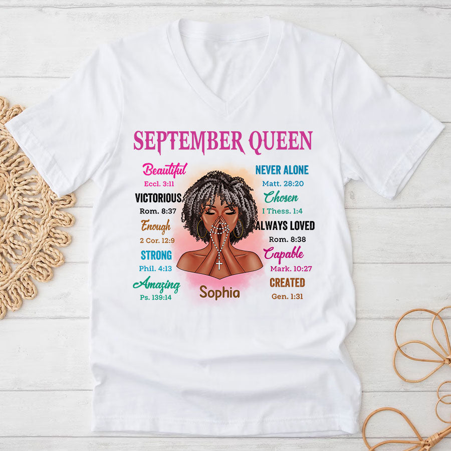 September Birthday Shirt, Custom Birthday Shirt, September Birthday Shirts For Woman, September Birthday Gifts