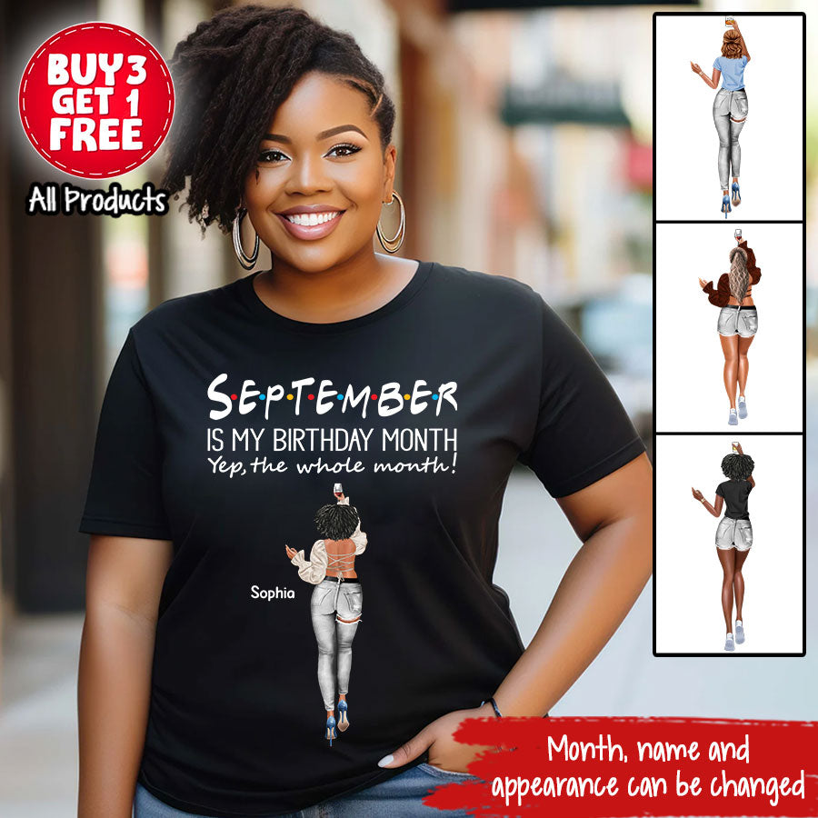 September Birthday Shirt, Custom Birthday Shirt, Queens Born In September, September Birthday Shirts For Woman