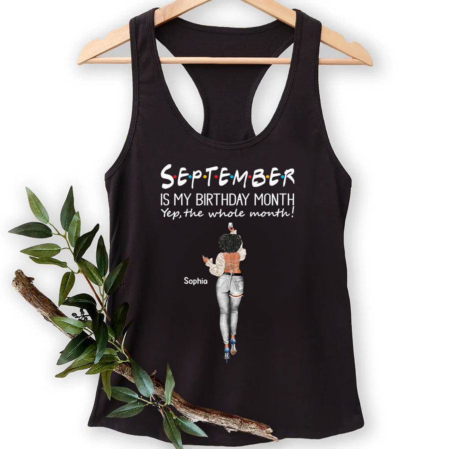 September Birthday Shirt, Custom Birthday Shirt, Queens Born In September, September Birthday Shirts For Woman