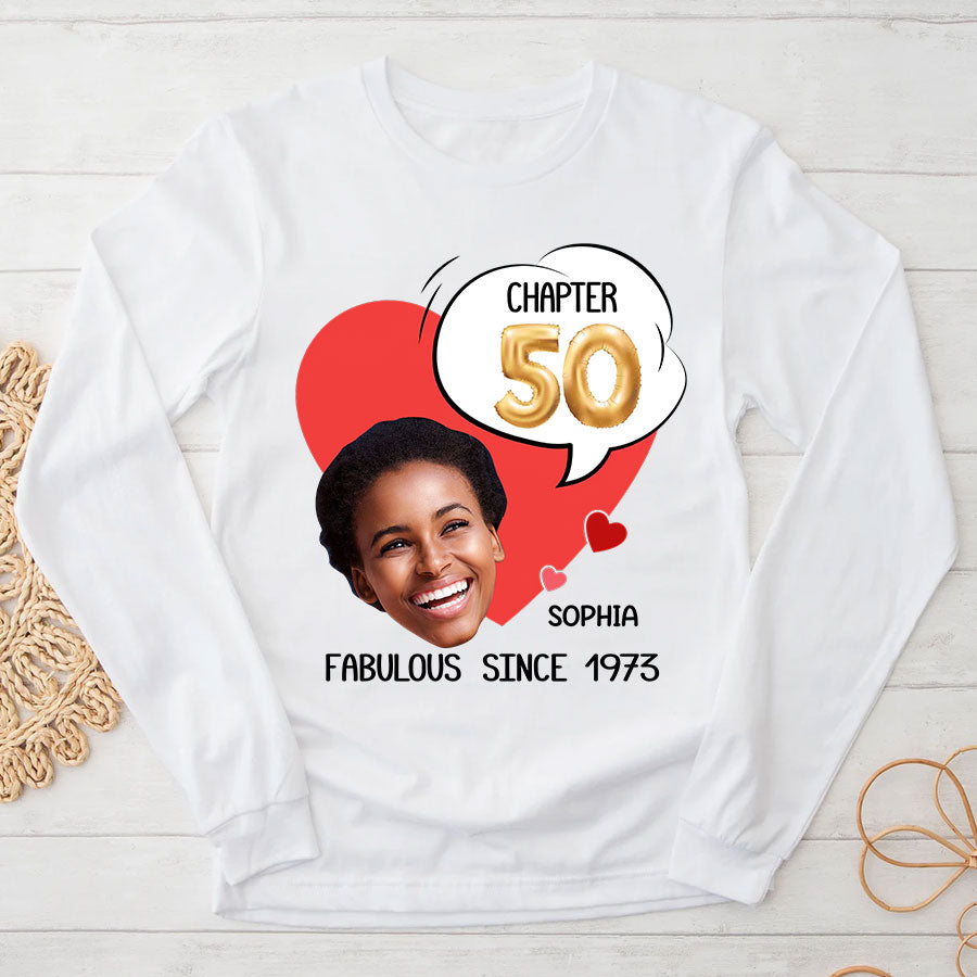 50th birthday shirts for her, Personalised 50th birthday gifts, 1973 t shirt, 50 and fabulous shirt, 50th birthday shirt ideas, gift ideas 50th birthday woman