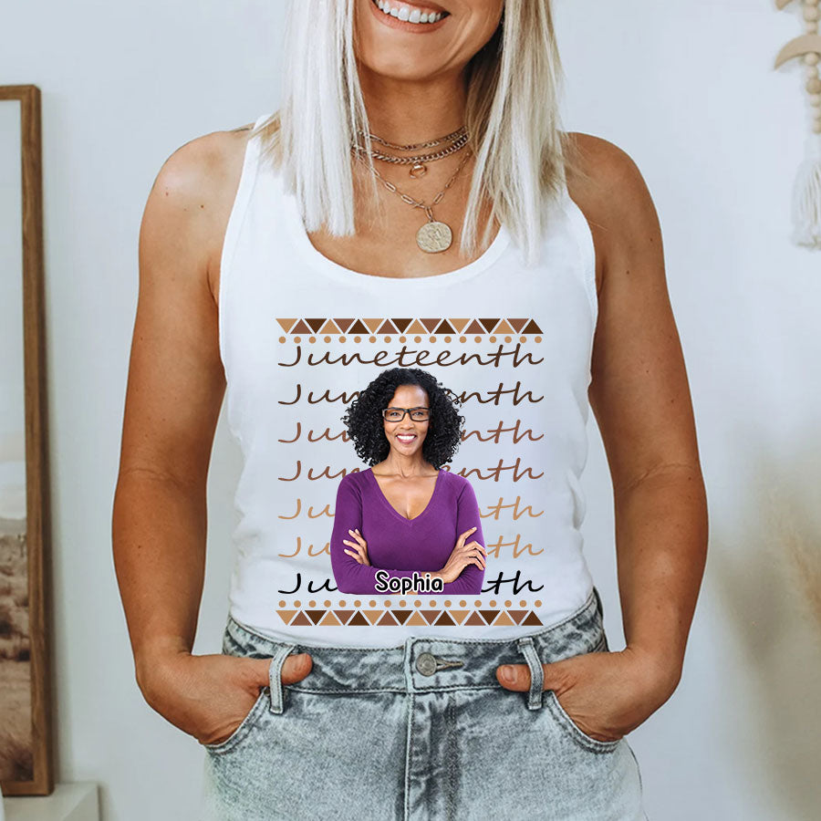 Personalized Shirt - Juneteenth T Shirt, Black Women's Juneteenth T Shirt, Juneteenth Shirt Ideas, Black History Gift For Black Woman