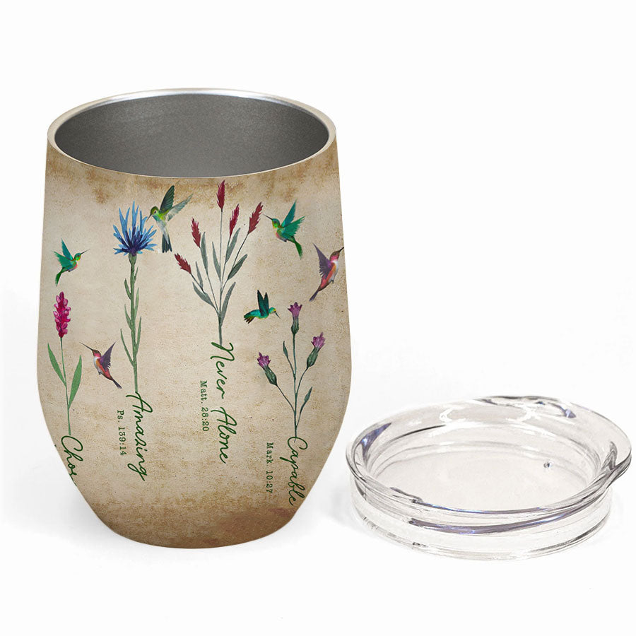 Personalized Wine Tumbler - September Birthday Gifts, September Birthday Gift Idea For Her, Wine Tumbler For Yoga Lovers