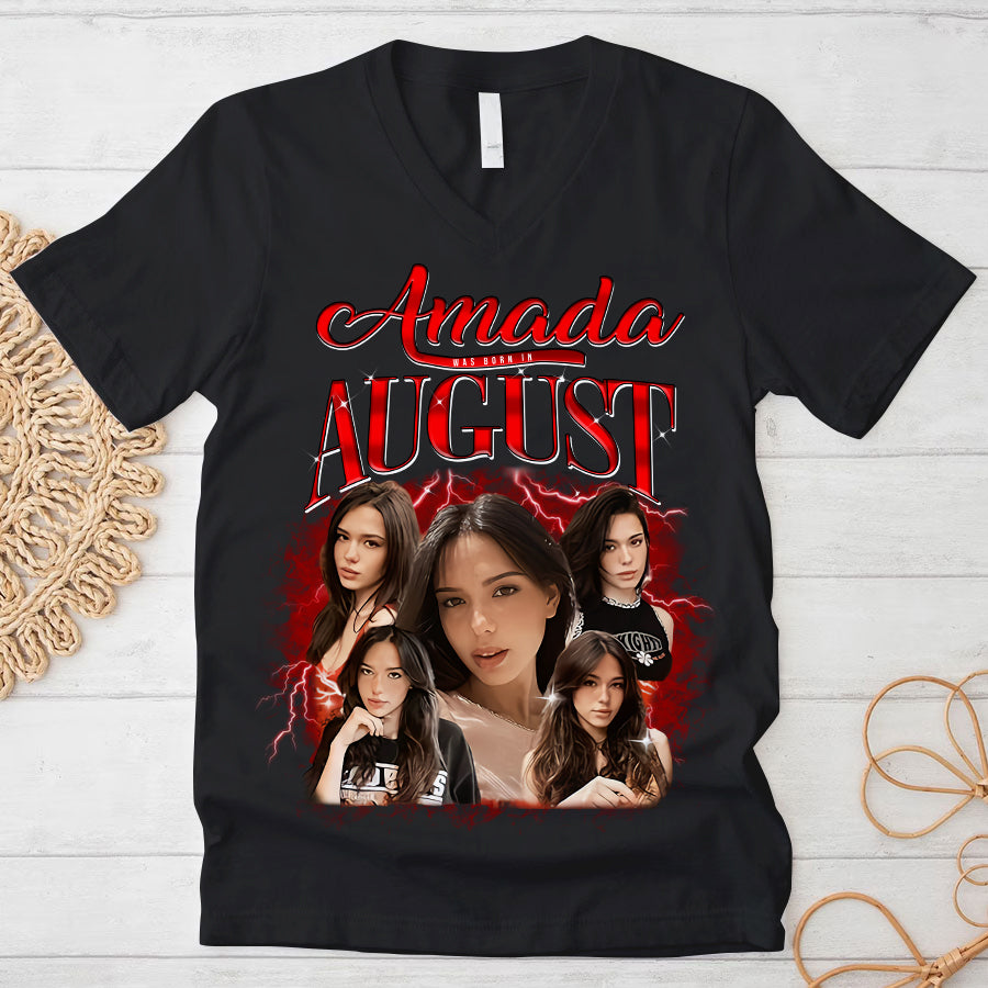 August Birthday Shirt, Custom Birthday Shirt, Queens Born In August, August Birthday Shirts For Woman, August Birthday Gifts-YPT-TLQ