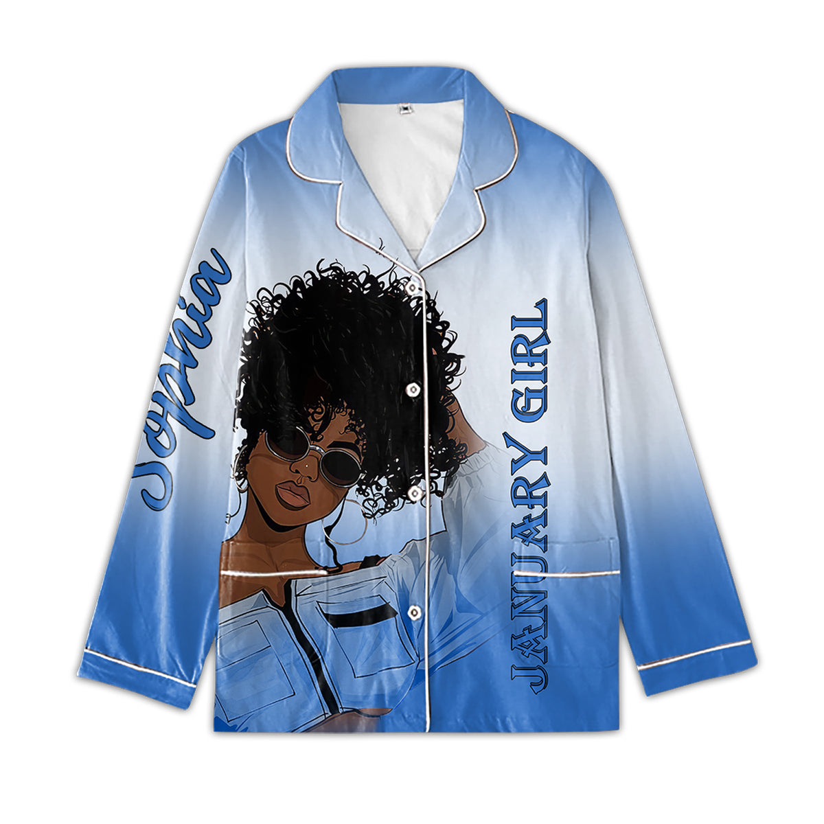 Personalized Women&#39;s Pajama Set, Gift For January Queen