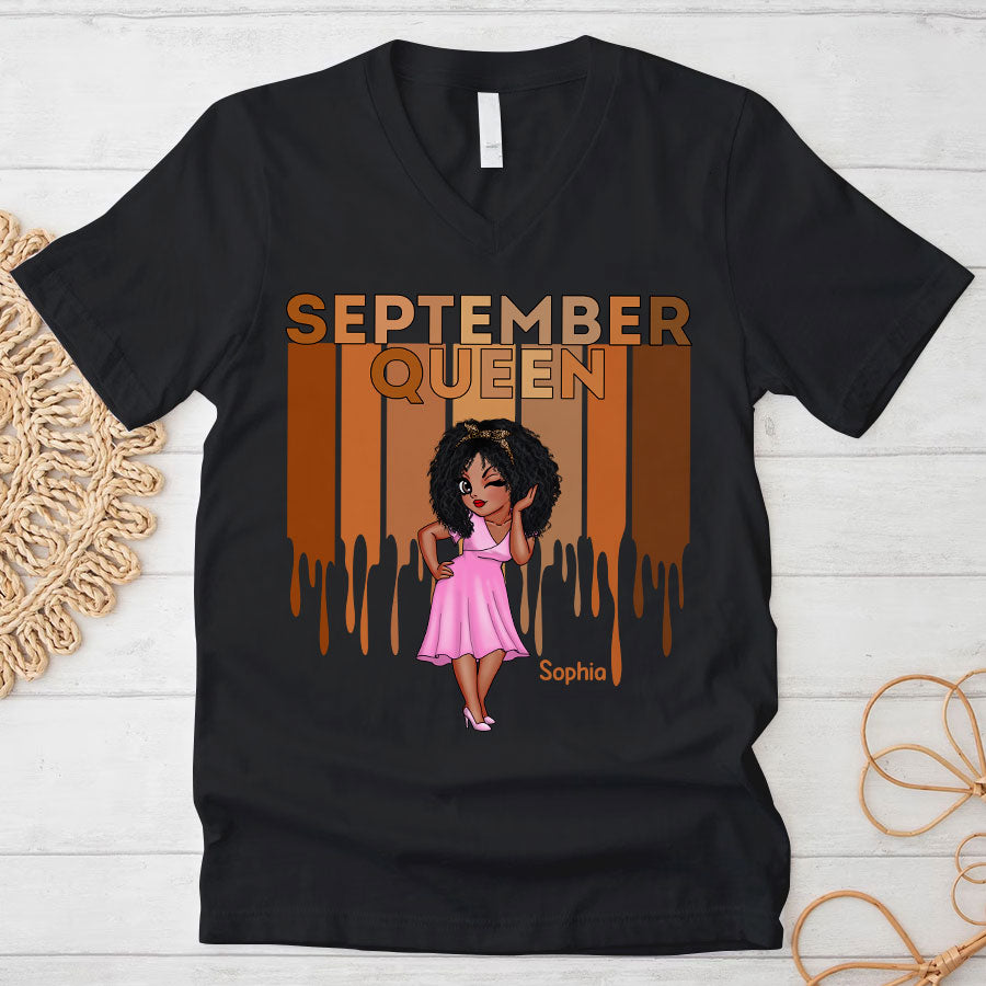 September Birthday Shirt, Custom Birthday Shirt, Queens Born In September, September Birthday Shirts For Woman