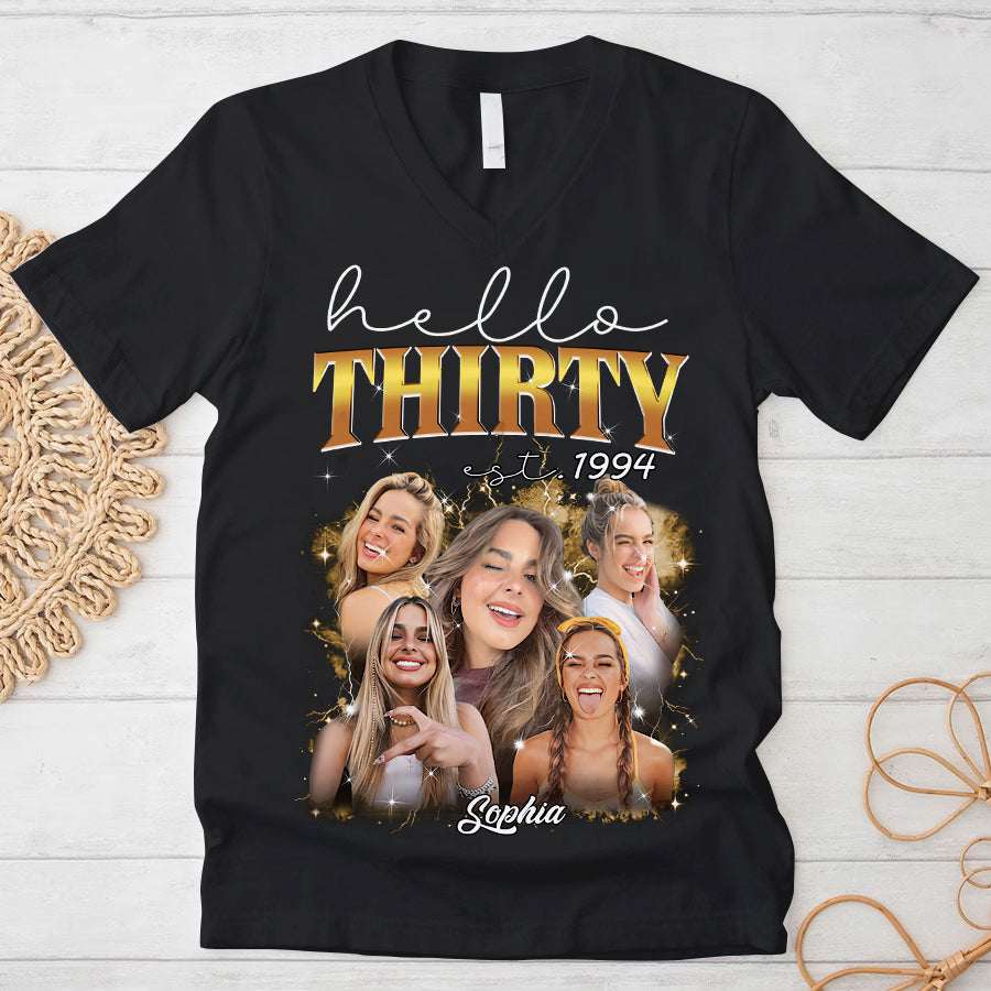 30th Birthday Shirts For Her, Personalised 30th Birthday Gifts, 1994 T Shirt, 30 And Fabulous Shirt, 30th Birthday Shirt Ideas, Gift Ideas 30th Birthday Woman-YPT-TLQ