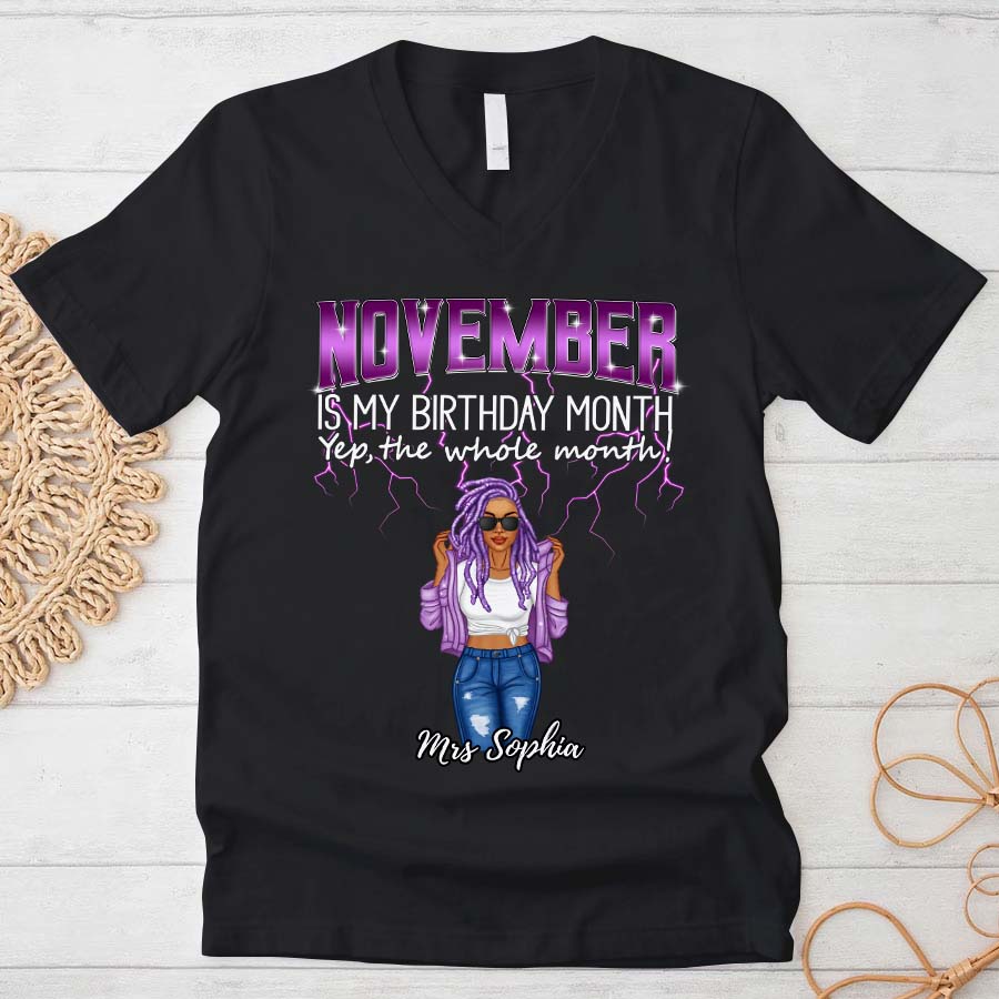 November Birthday Shirt, Custom Birthday Shirt, Queens Born In November, November Birthday Shirts For Woman, November Birthday Gifts