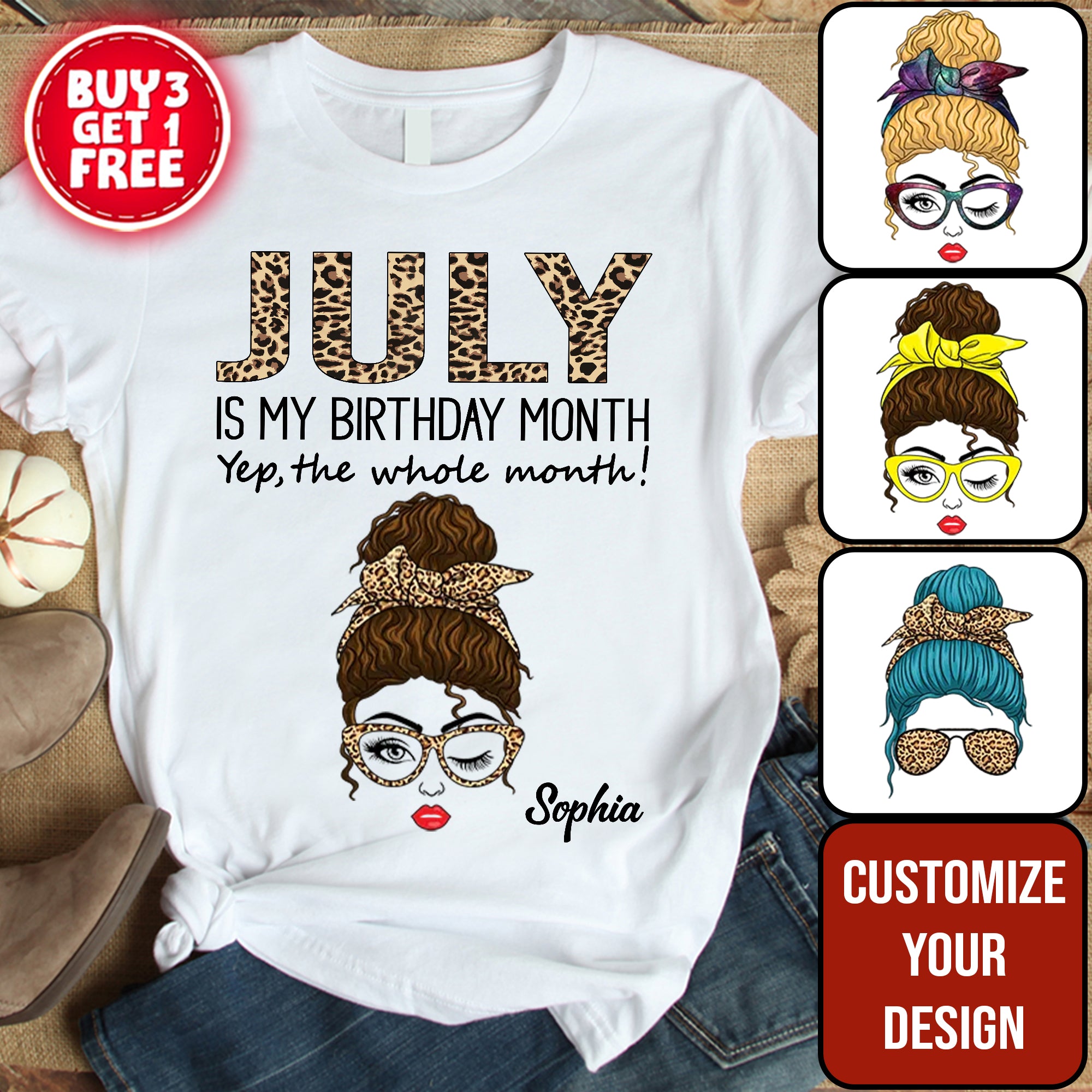 July Birthday Shirt, Custom Birthday Shirt, Queens Born In July, July Birthday Shirts For Woman, July Birthday Gifts-YPT-ALK