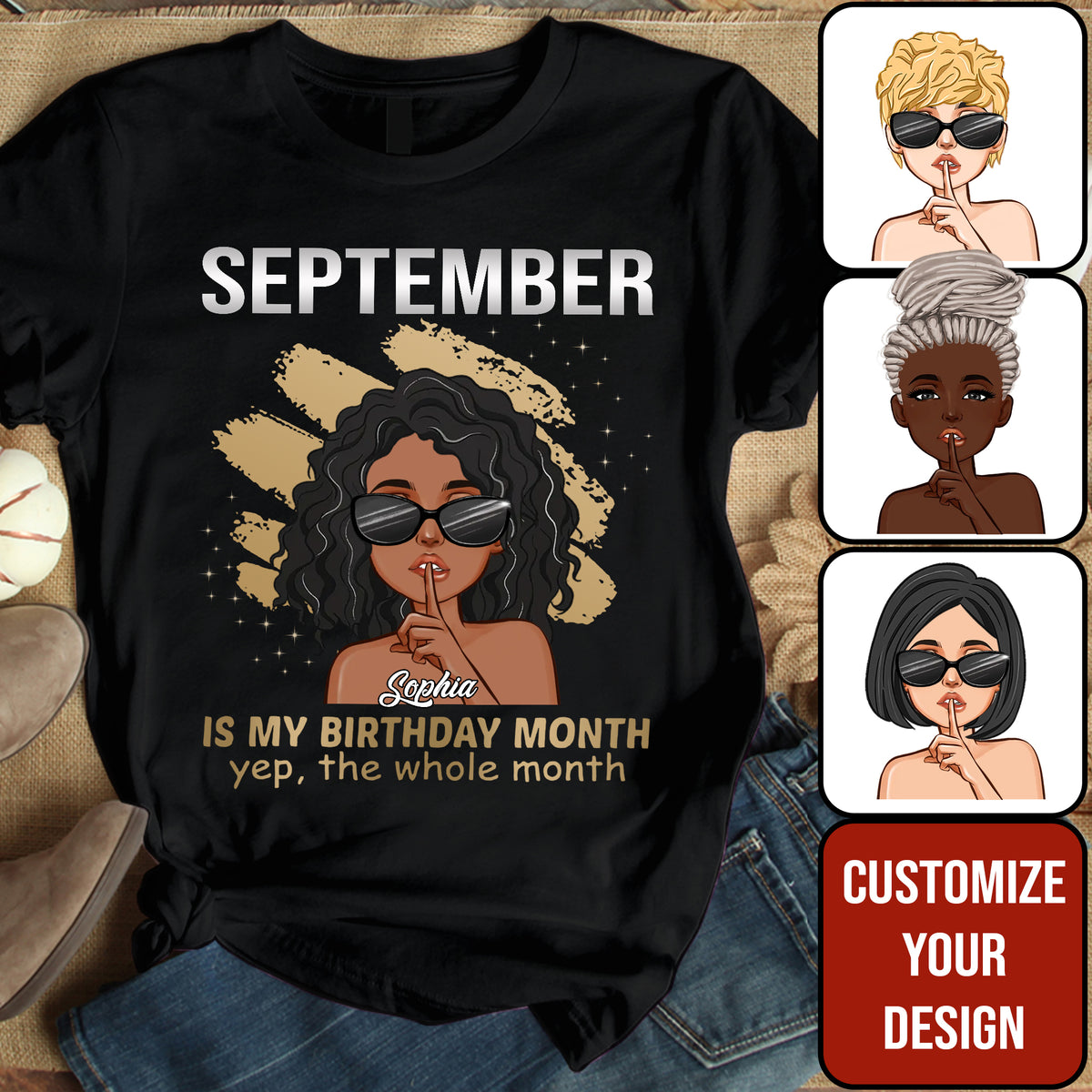 September Birthday Shirt, Custom Birthday Shirt, Queens Born In