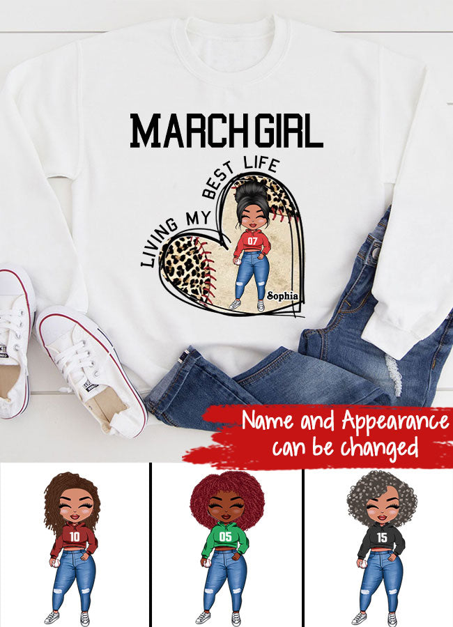 March Birthday Shirt, Custom Birthday Shirt, Queens Born In March , March  Birthday Gifts, March Shirts For Woman, Baseball Lover