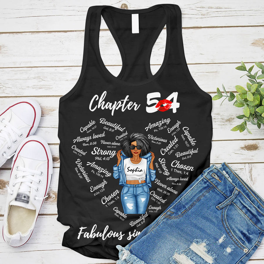 Chapter 54, Fabulous Since 1972 54th Birthday Unique T Shirt For Woman, Her Gifts For 54 Years Old , Turning 54 Birthday Cotton Shirt-TLQ