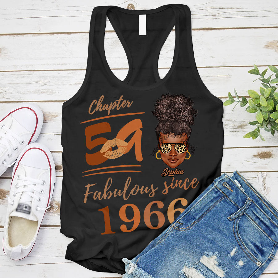 Chapter 59, Fabulous Since 1966 59th Birthday Unique T Shirt For Woman, Her Gifts For 59 Years Old , Turning 59 Birthday Cotton Shirt TLQ