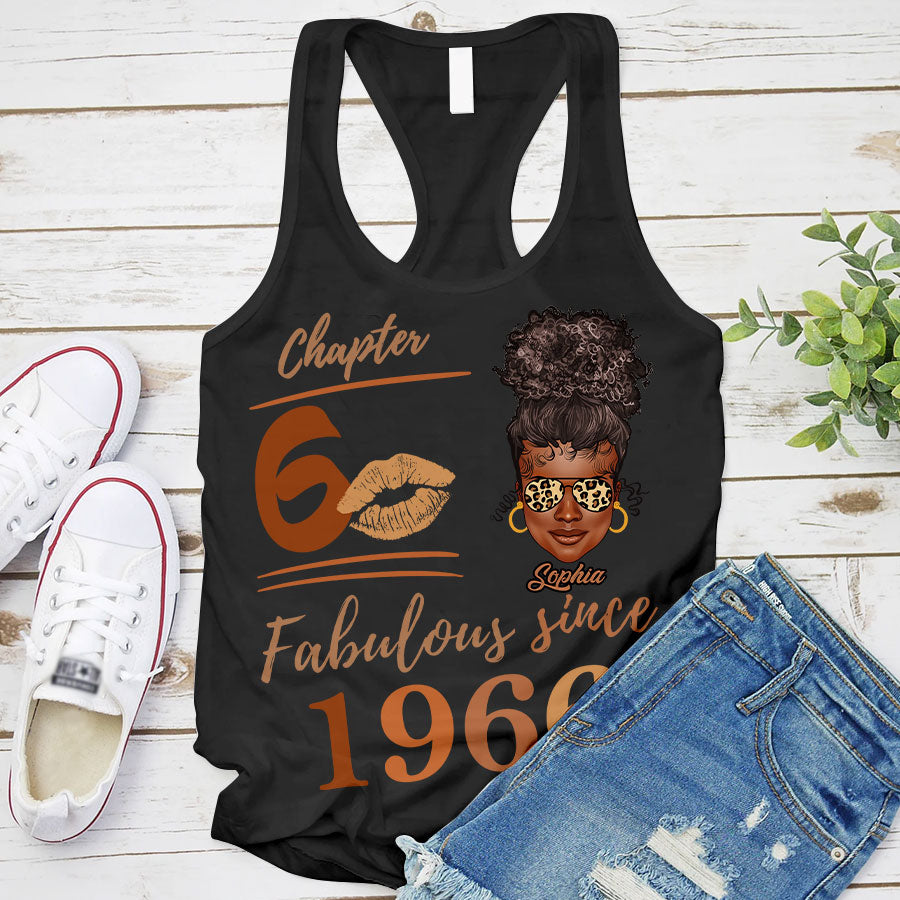 Chapter 60, Fabulous Since 1966 60th Birthday Unique T Shirt For Woman, Her Gifts For 60 Years Old , Turning 60 Birthday Cotton Shirt TLQ