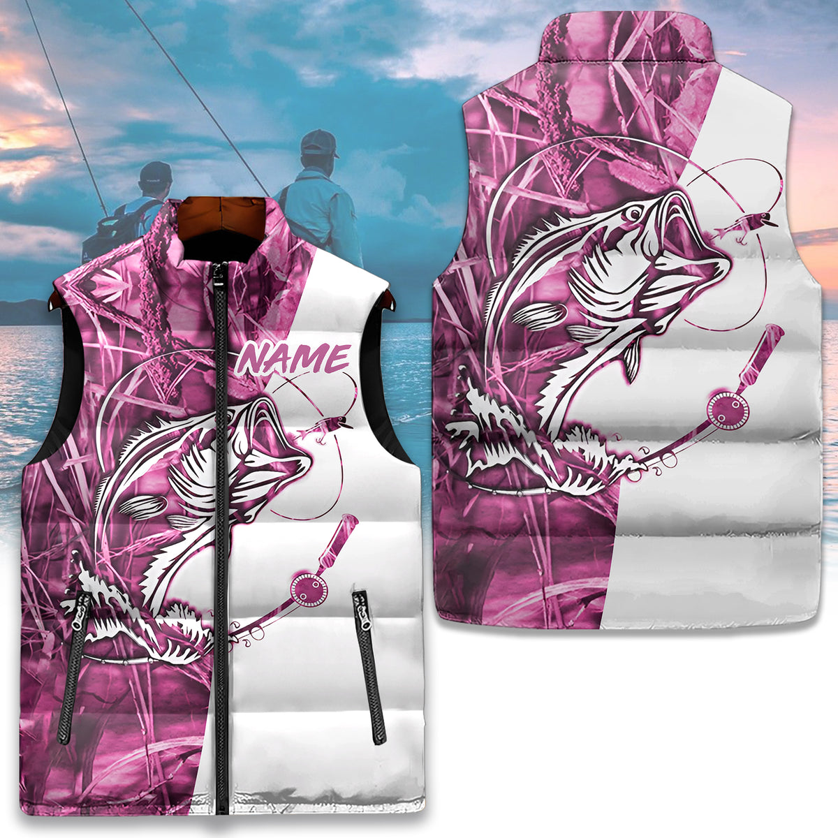 Puffer Vest - Personalized Gift Ideas For Fishing Lovers