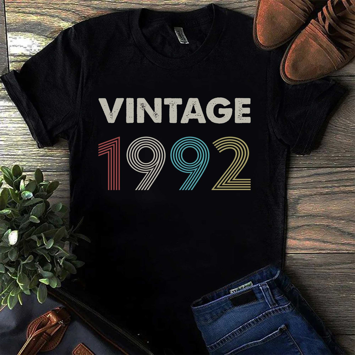 Vintage 1992 Shirt, 34th Birthday Shirt, Gifts For 34th Years Old,34th And Fabulous Shirt, Turning 34th And Fabulous Birthday Cotton Shirt