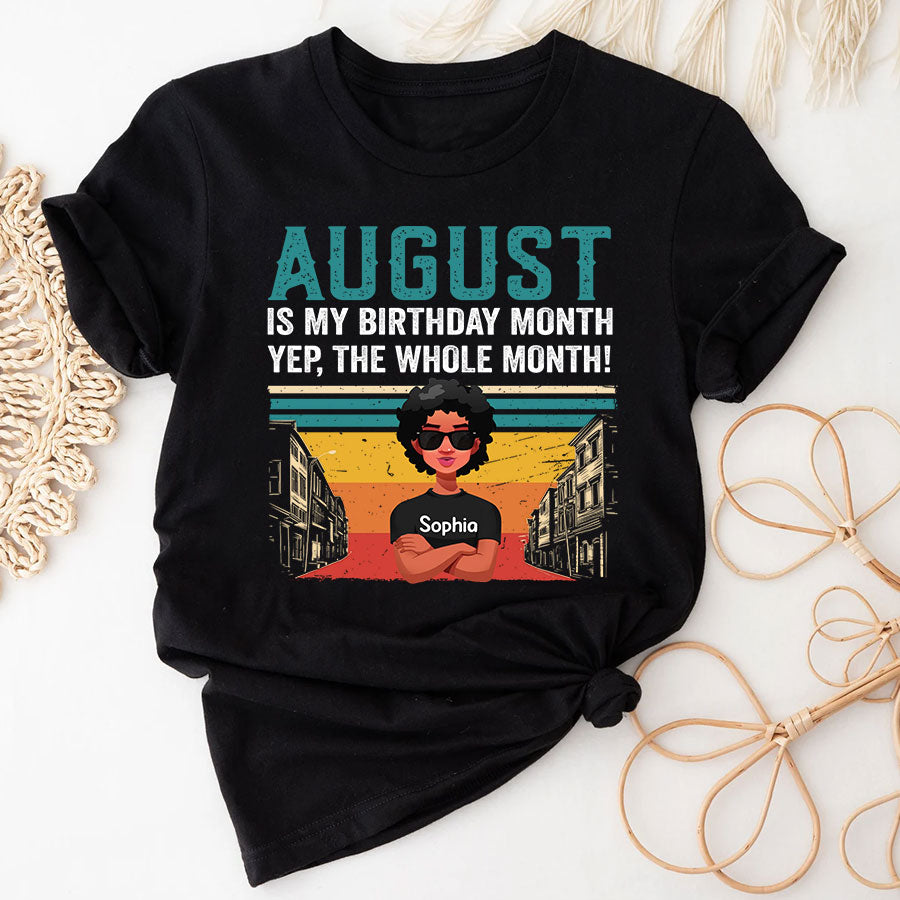 August Birthday Shirt, Custom Birthday Shirt, Queens are Born In August, August Birthday Shirts For Woman, August Birthday Gifts