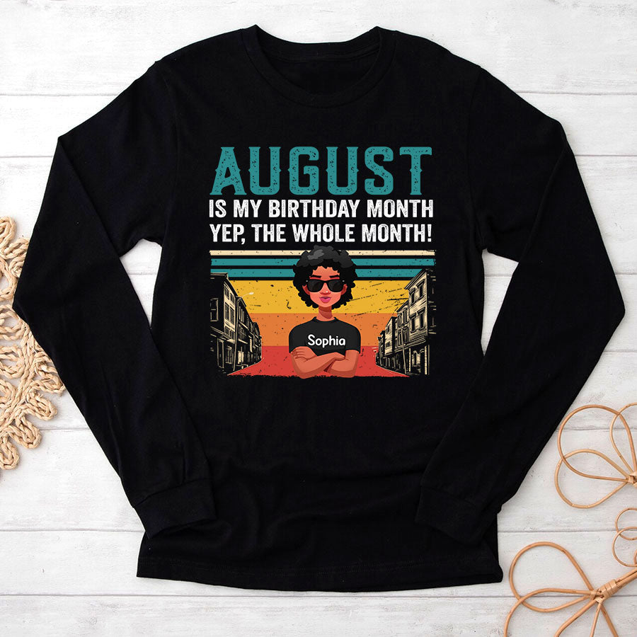 August Birthday Shirt, Custom Birthday Shirt, Queens are Born In August, August Birthday Shirts For Woman, August Birthday Gifts