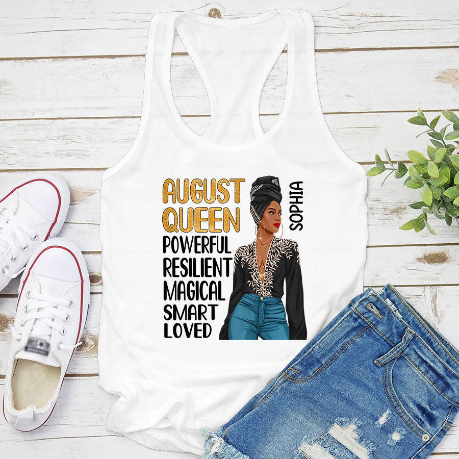 August Birthday Shirt, Custom Birthday Shirt, Queens are Born In August, August Birthday Shirts For Woman, August Birthday Gifts