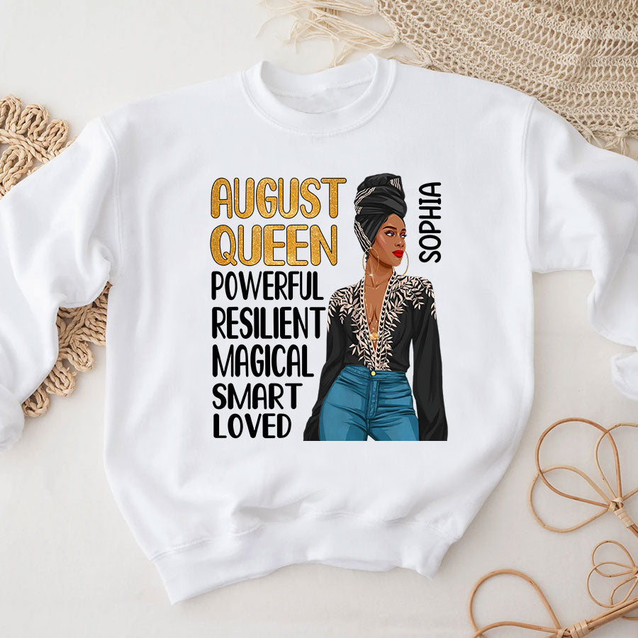 August Birthday Shirt, Custom Birthday Shirt, Queens are Born In August, August Birthday Shirts For Woman, August Birthday Gifts