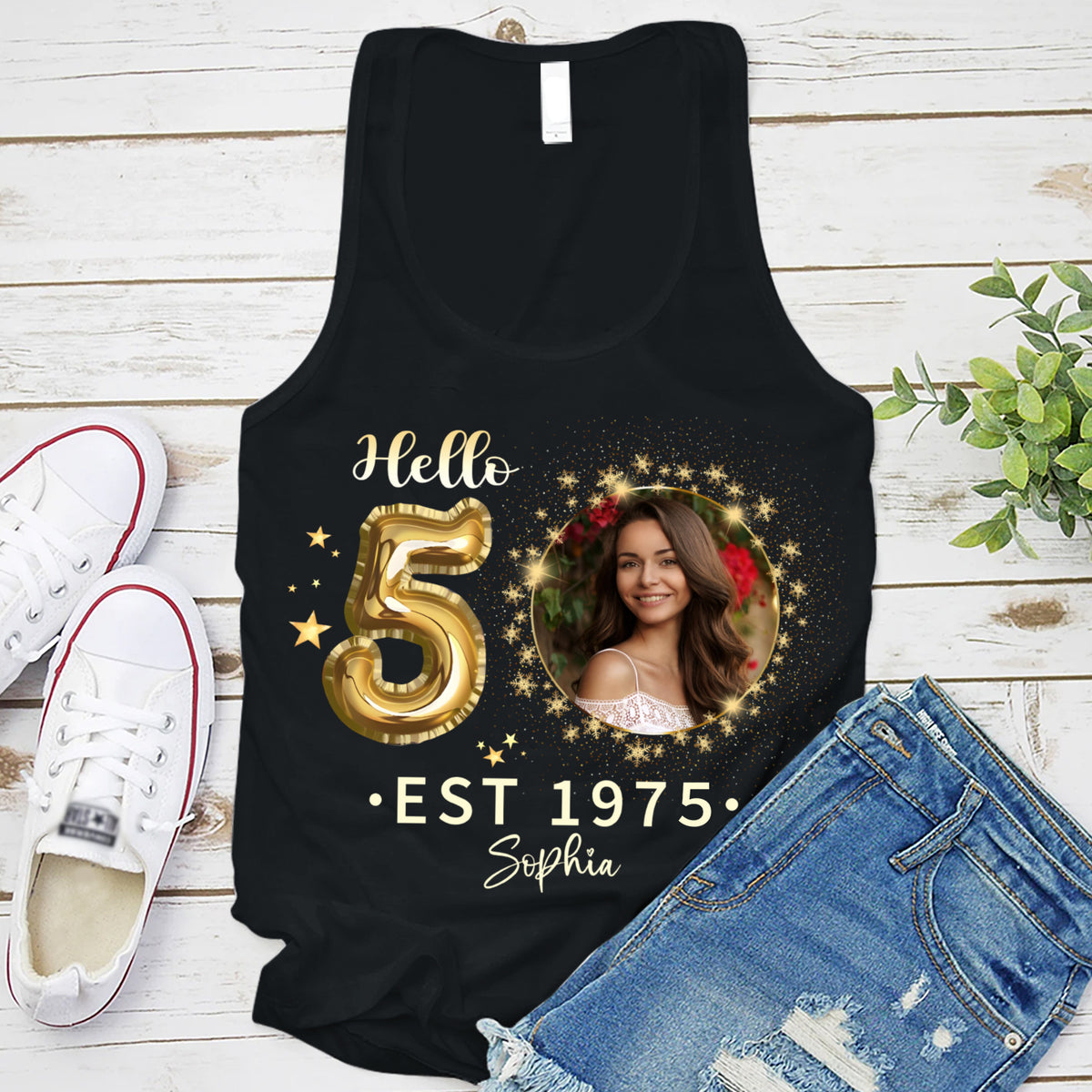 50th Birthday Shirts, Custom Birthday Shirts, Turning 50 Shirt, Gifts For Women Turning 50, 50 And Fabulous Shirt, 1975 Shirt, 50th Birthday Shirts For Her-YPT-TLT