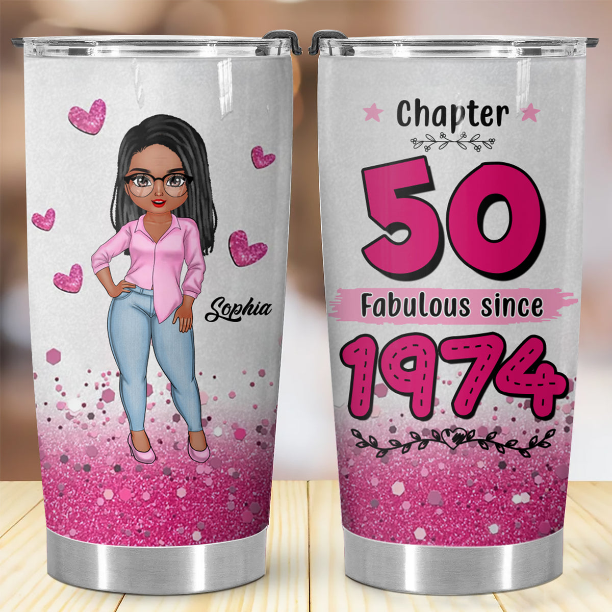 Personalized Tumbler, Gift Ideas 50th Birthday Woman - ALK