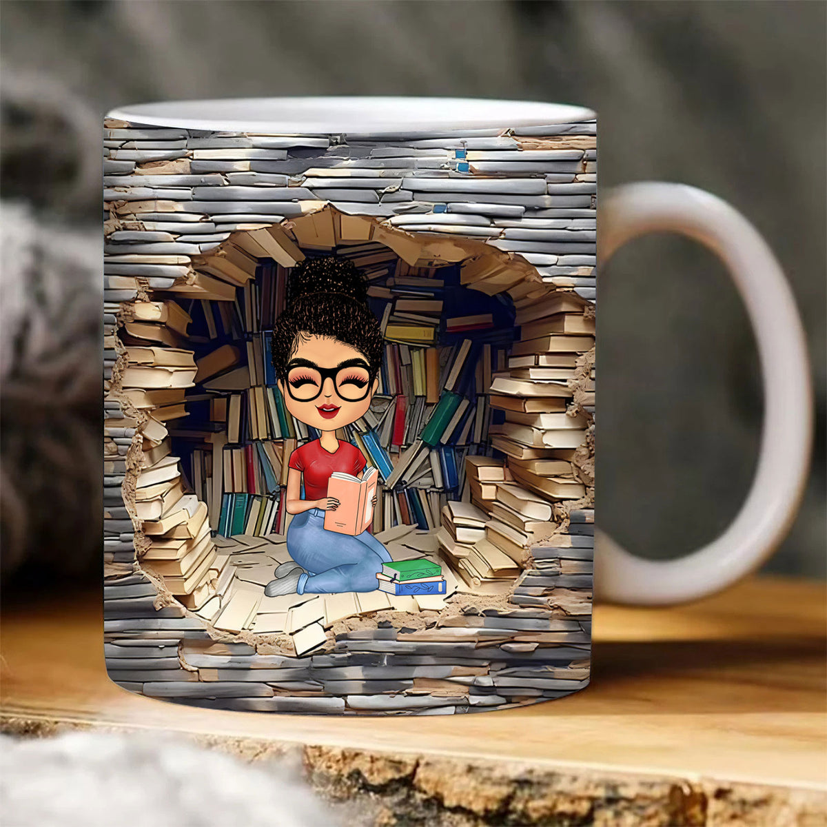 Personalized Mug For Book Lovers, Reading Gifts For Women