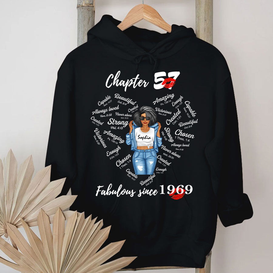 Chapter 57, Fabulous Since 1969 57th Birthday Unique T Shirt For Woman, Her Gifts For 57 Years Old , Turning 57 Birthday Cotton Shirt-TLQ
