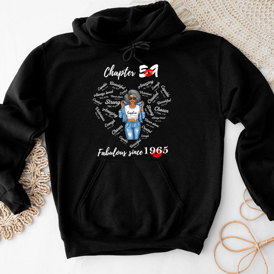 Chapter 59 Fabulous Since 1965 59th Birthday Unique T Shirt For Woman, Her Gifts For 59 Years Old , Turning 59 Birthday Cotton Shirt-TLQ
