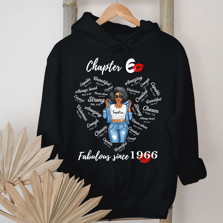 Chapter 60 Fabulous Since 1966 60th Birthday Unique T Shirt For Woman, Her Gifts For 60 Years Old , Turning 60 Birthday Cotton Shirt-TLQ