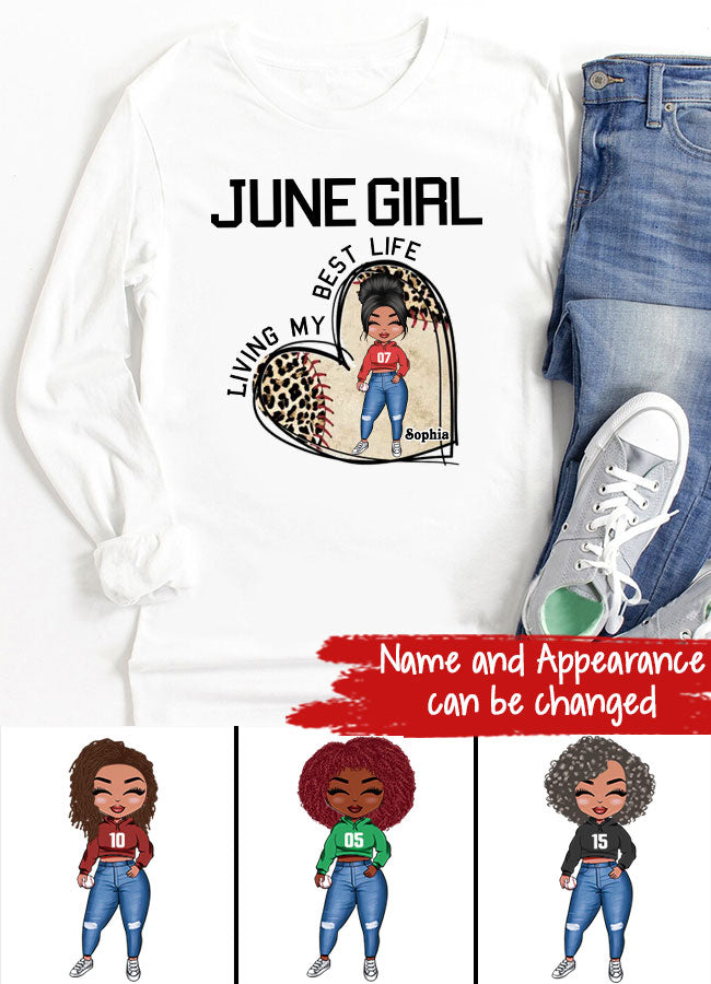 June Birthday Shirt, Custom Birthday Shirt, Queens Born In June, June Birthday Gifts, June Shirts For Woman, Baseball Lover