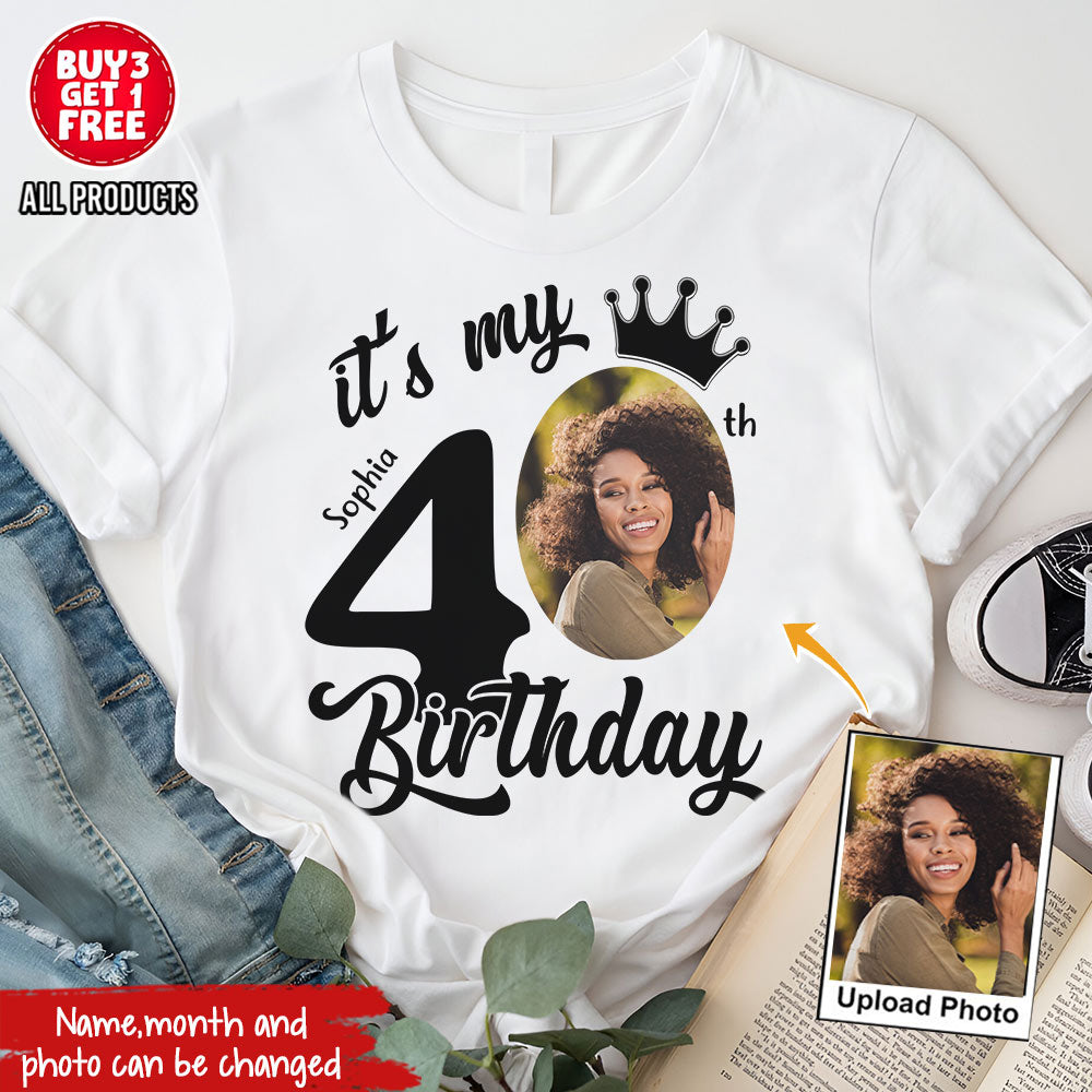 40th Birthday Shirts, Custom Birthday Shirts, Turning 40 Shirt, Gifts For Women Turning 40, 40 And Fabulous Shirt, 1985 Shirt, 40th Birthday Shirts For Her-YPT-HCT