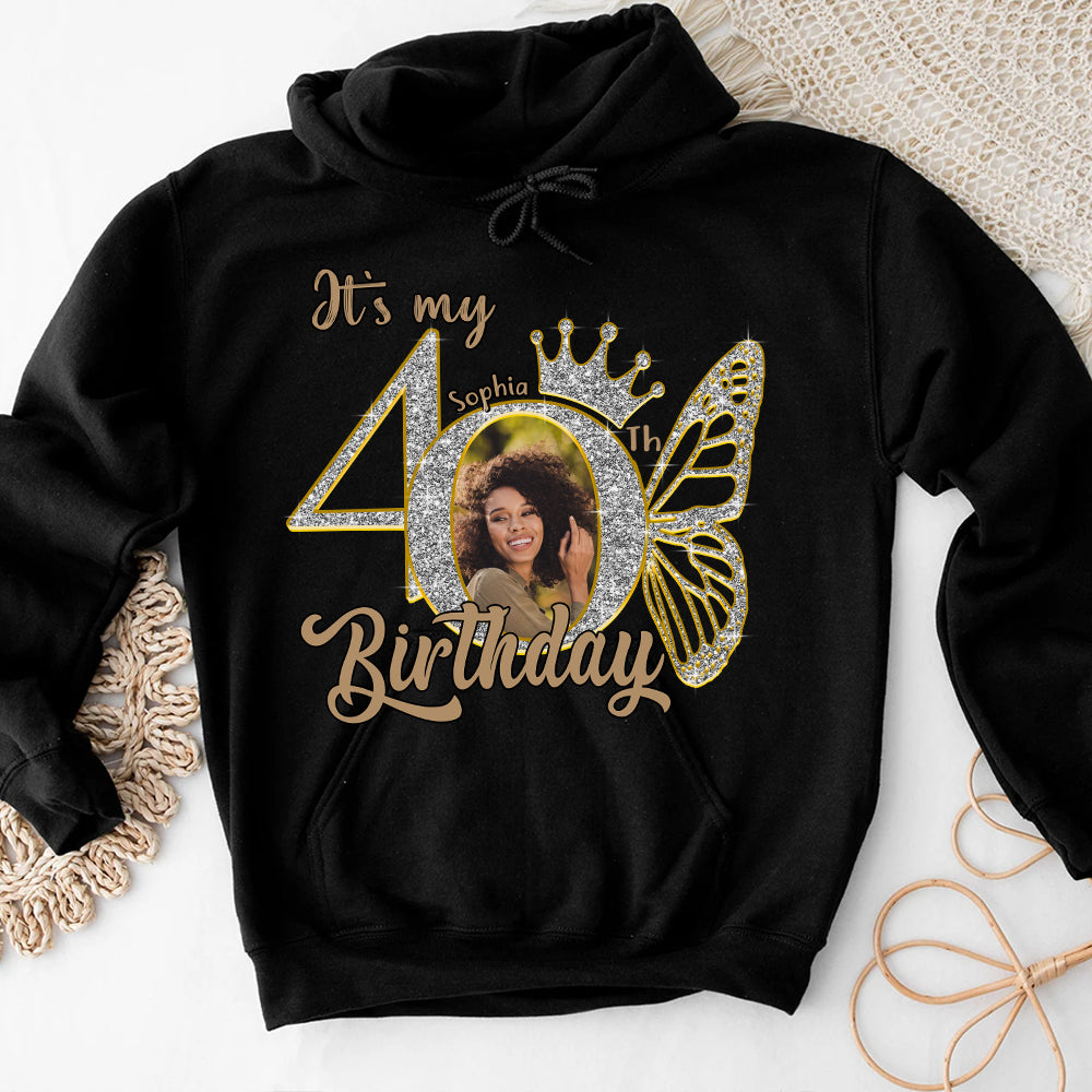 40th Birthday Shirts, Custom Photo Birthday Shirts, Turning 40 Shirt, Gifts For Women Turning 40, 40 And Fabulous Shirt, 40th Birthday Shirts For Her - YPT-HCT
