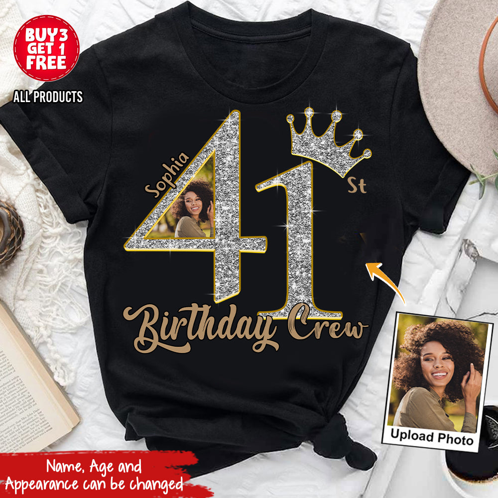 41st Birthday Shirts, Custom Photo Birthday Shirts, Turning 41 Shirt, Gifts For Women Turning 41, 41 And Fabulous Shirt, 41st Birthday Shirts For Her - YPT-HCT