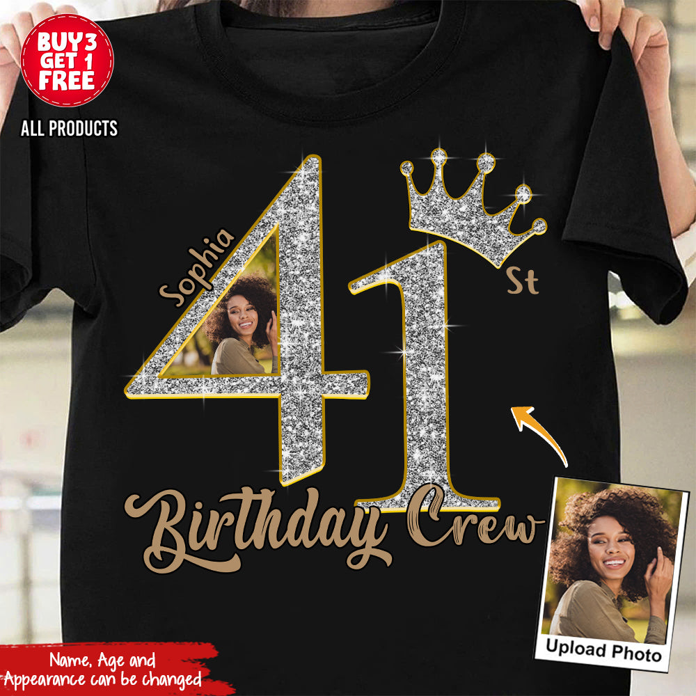 41st Birthday Shirts, Custom Photo Birthday Shirts, Turning 41 Shirt, Gifts For Women Turning 41, 41 And Fabulous Shirt, 41st Birthday Shirts For Her - YPT-HCT