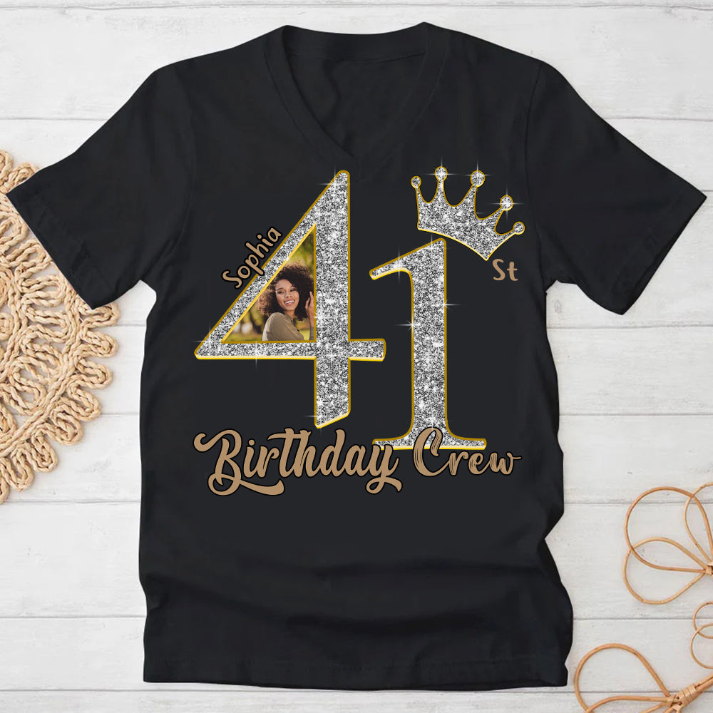 41st Birthday Shirts, Custom Photo Birthday Shirts, Turning 41 Shirt, Gifts For Women Turning 41, 41 And Fabulous Shirt, 41st Birthday Shirts For Her - YPT-HCT