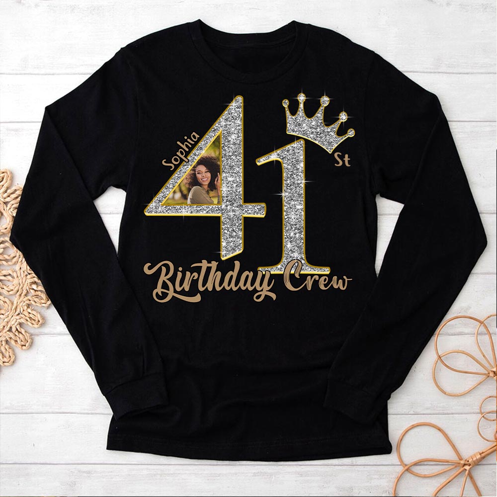 41st Birthday Shirts, Custom Photo Birthday Shirts, Turning 41 Shirt, Gifts For Women Turning 41, 41 And Fabulous Shirt, 41st Birthday Shirts For Her - YPT-HCT