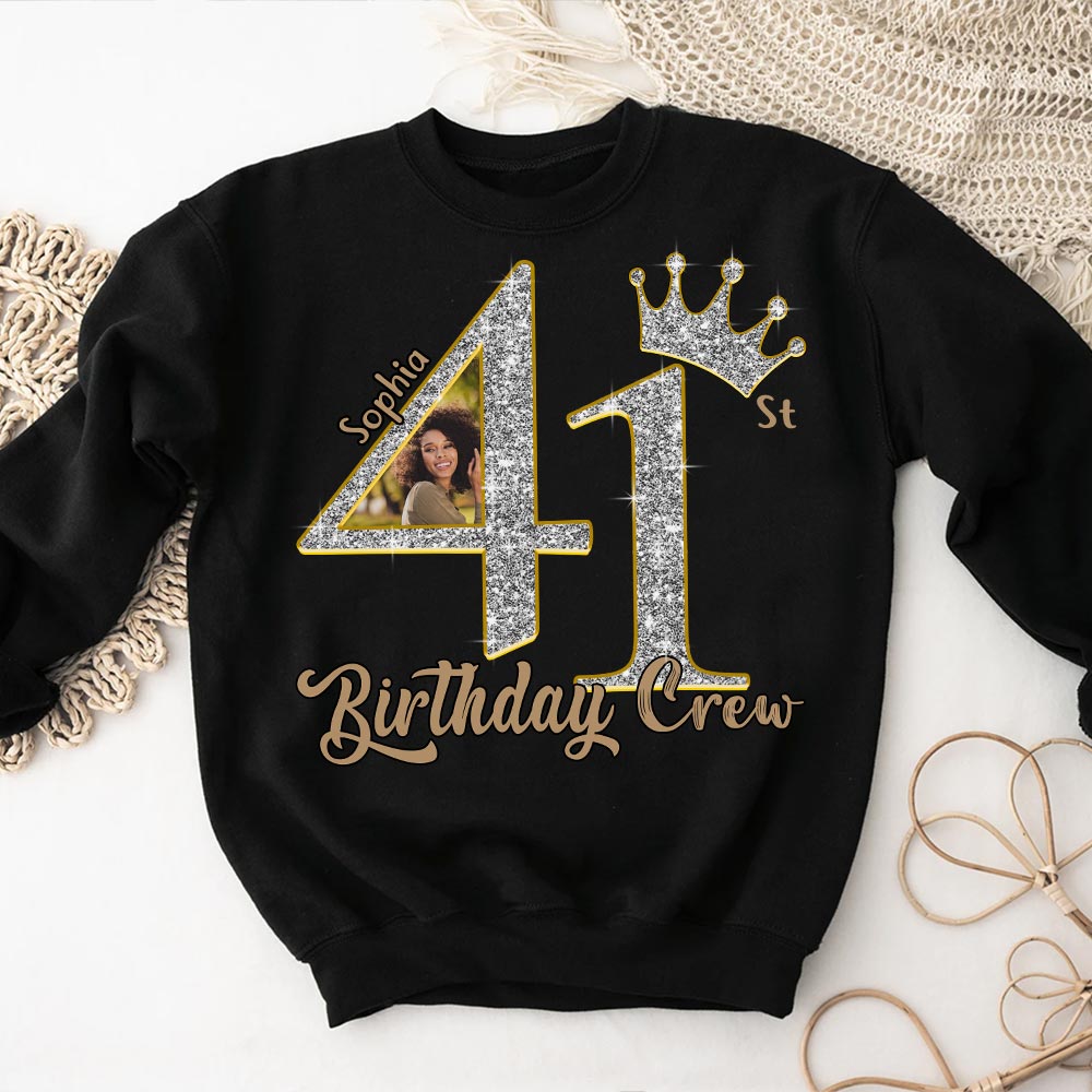 41st Birthday Shirts, Custom Photo Birthday Shirts, Turning 41 Shirt, Gifts For Women Turning 41, 41 And Fabulous Shirt, 41st Birthday Shirts For Her - YPT-HCT