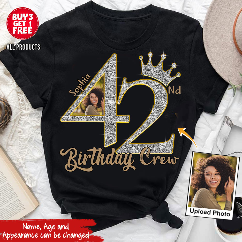 42nd Birthday Shirts, Custom Birthday Shirts, Turning 42 Shirt, Gifts For Women Turning 42, 42 And Fabulous Shirt, 42nd Birthday Shirts For Her - YPT-HCT