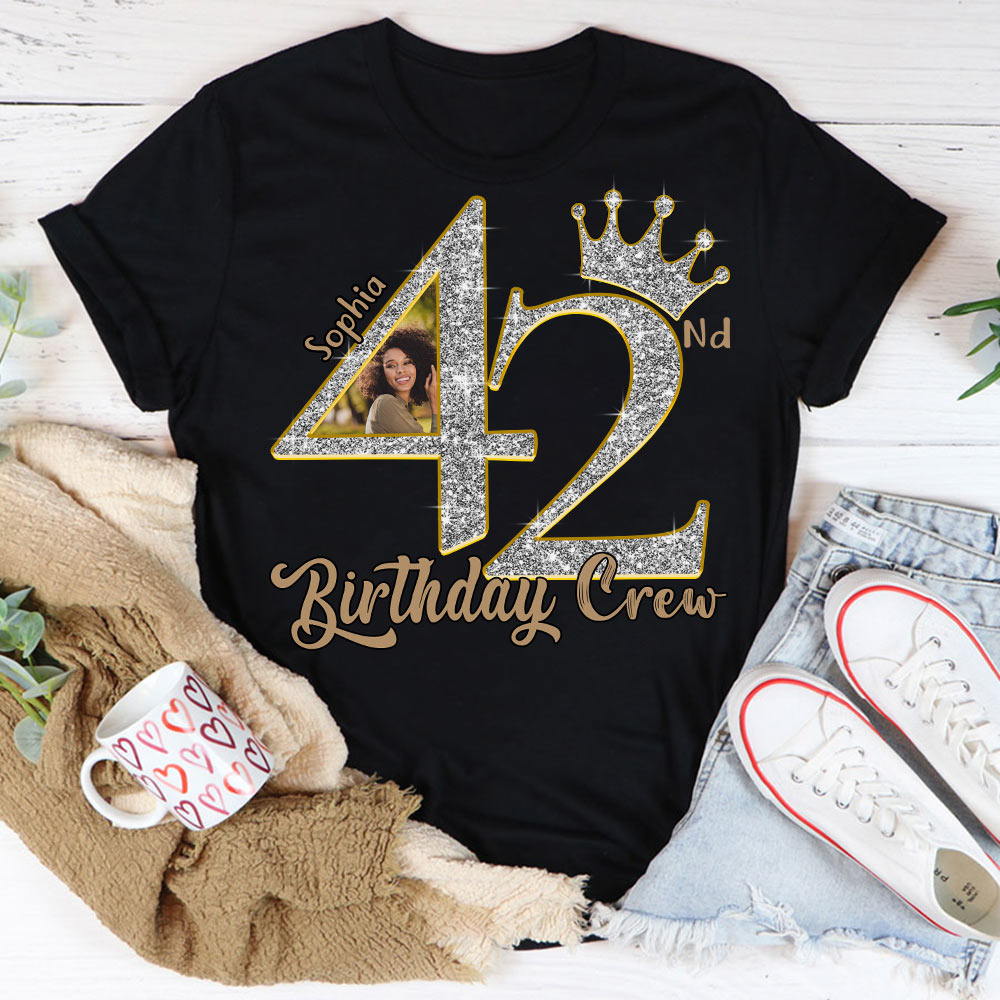 42nd Birthday Shirts, Custom Birthday Shirts, Turning 42 Shirt, Gifts For Women Turning 42, 42 And Fabulous Shirt, 42nd Birthday Shirts For Her - YPT-HCT