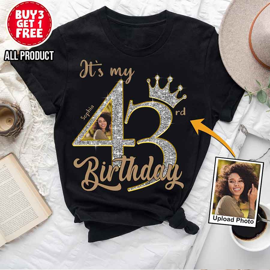 43rd Birthday Shirts, Custom Birthday Shirts, Turning 43 Shirt, Gifts For Women Turning 43, 43 And Fabulous Shirt, 1981 Shirt, 43rd Birthday Shirts For Her - YPT-HCT