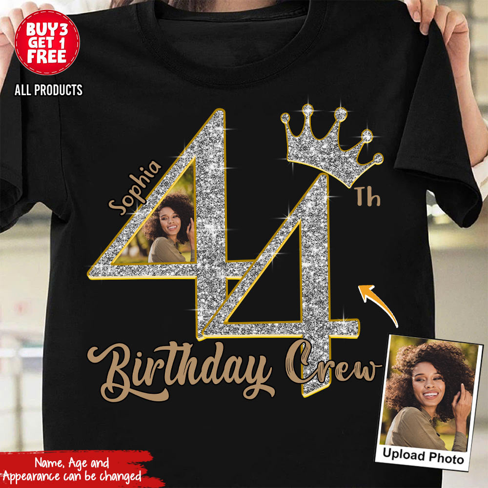 44th Birthday Shirts, Custom Photo Birthday Shirts, Turning 44 Shirt, Gifts For Women Turning 44, 44 And Fabulous Shirt, 44th Birthday Shirts For Her - YPT-HCT
