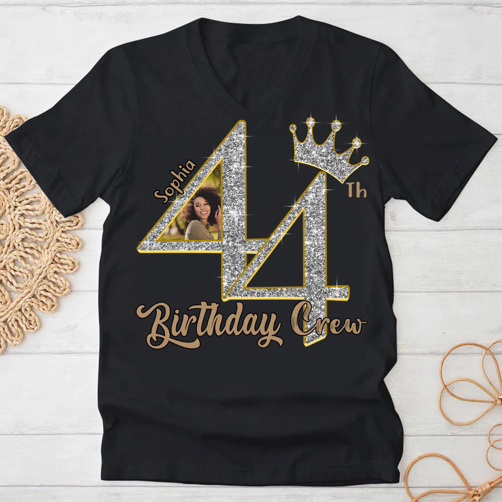 44th Birthday Shirts, Custom Photo Birthday Shirts, Turning 44 Shirt, Gifts For Women Turning 44, 44 And Fabulous Shirt, 44th Birthday Shirts For Her - YPT-HCT