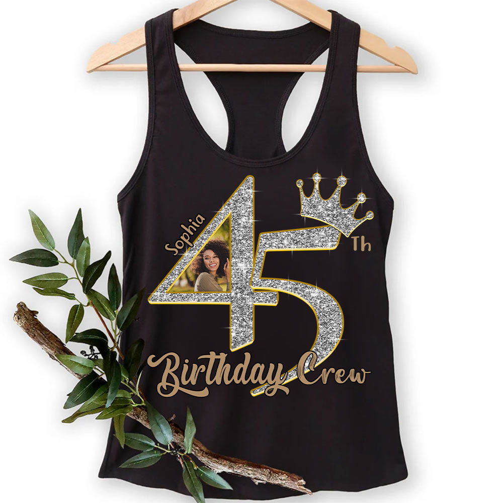 45th Birthday Shirts, Custom Photo Birthday Shirts, Turning 45 Shirt, Gifts For Women Turning 45, 45 And Fabulous Shirt, 45th Birthday Shirts For Her - YPT-HCT