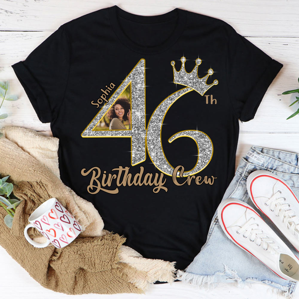 46th birthday shirts for her, Personalised 46th birthday gifts, 46 and fabulous shirt, 46th birthday shirt ideas, gift ideas 46th birthday woman-YPT-HCT