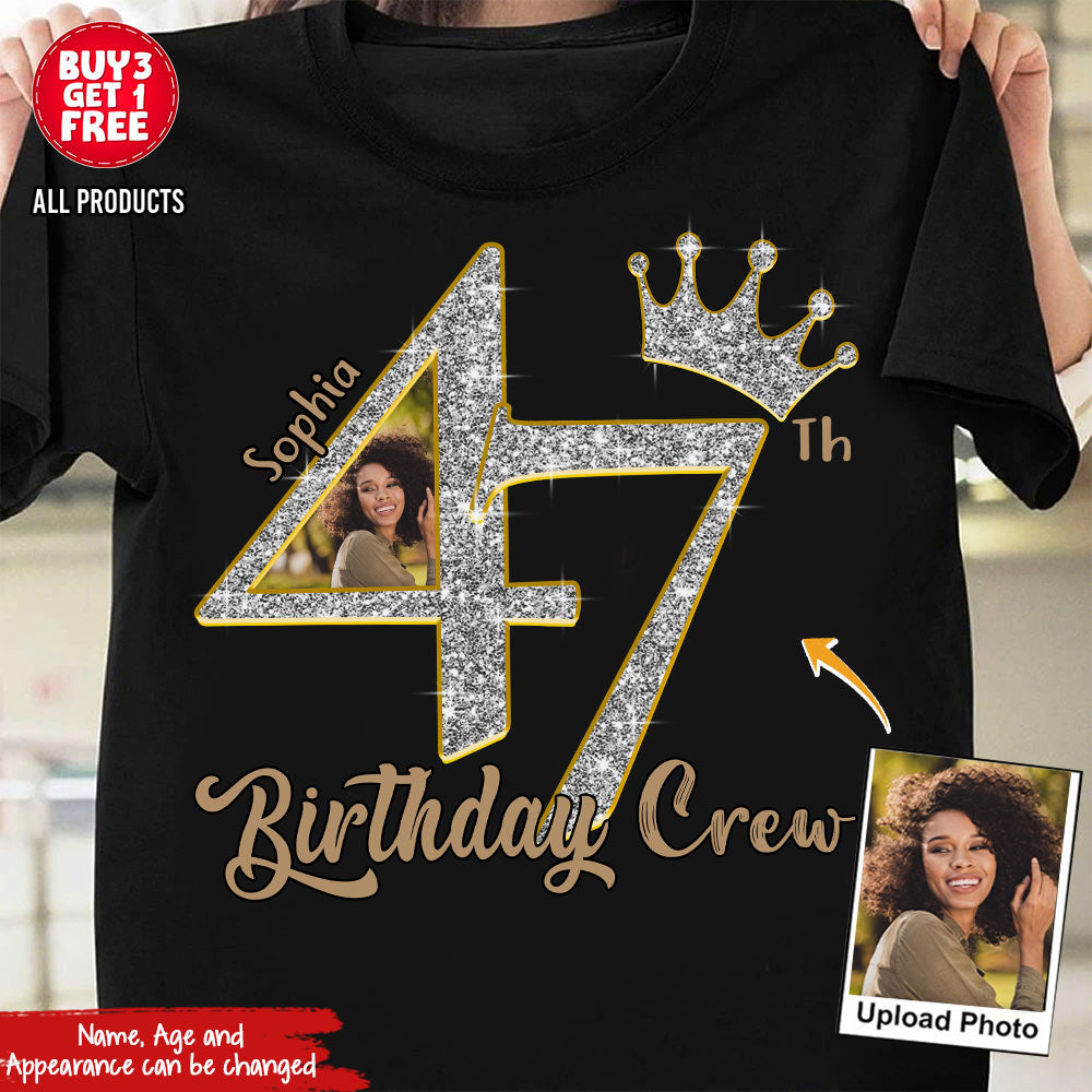 47th Birthday Shirts, Custom Photo Birthday Shirts, Turning 47 Shirt, Gifts For Women Turning 47, 47 And Fabulous Shirt, 47th Birthday Shirts For Her-YPT-HCT