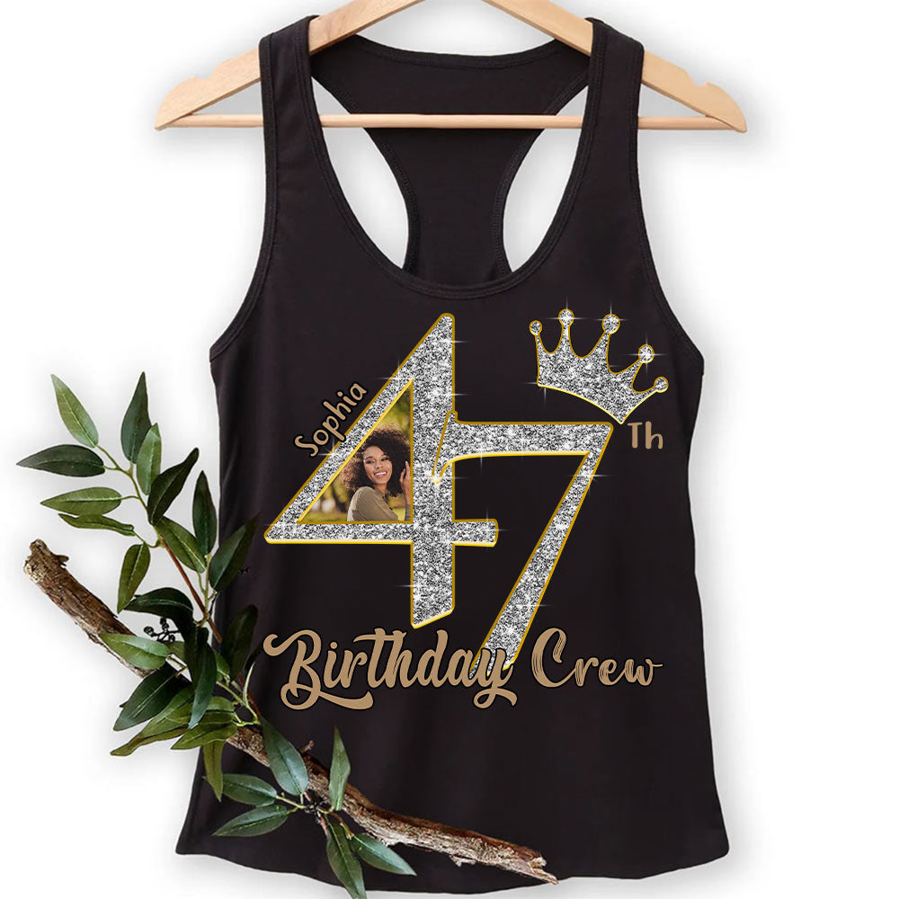 47th Birthday Shirts, Custom Photo Birthday Shirts, Turning 47 Shirt, Gifts For Women Turning 47, 47 And Fabulous Shirt, 47th Birthday Shirts For Her-YPT-HCT