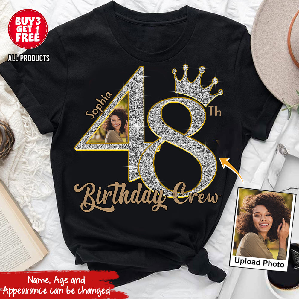 48th Birthday Shirts, Custom Photo  Birthday Shirts, Turning 48 Shirt, Gifts For Women Turning 48, 48 And Fabulous Shirt, 48th Birthday Shirts For Her - YPT-HCT