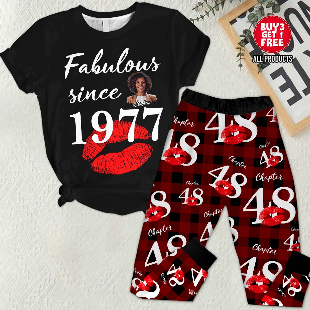 Premium Pajamas Set - Gift Ideas For 48th Birthday, 1977 Birthday Gifts Ideas, Gift Ideas 48th Birthday Woman - HCT