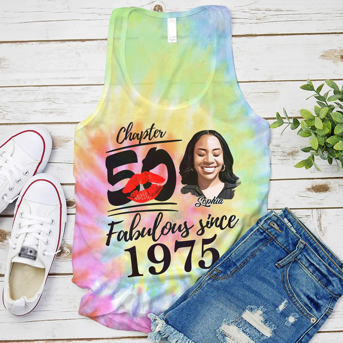 Chapter 50, Fabulous Since 1975 50th Birthday Unique T Shirt For Woman, Custom Birthday Shirt, Her Gifts For 50 Years Old , Turning 50 Birthday Cotton Shirt - YPT-HCT